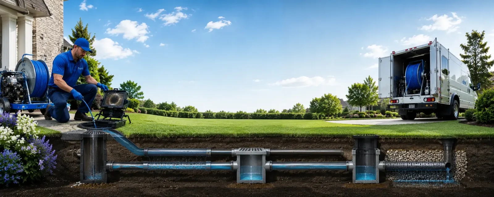 Outdoor drain cleaning information for Adair, IA